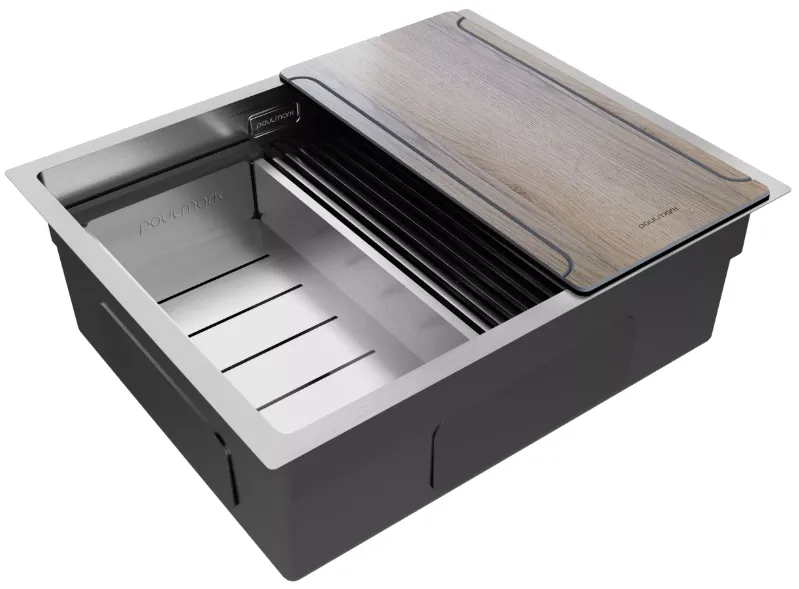 Детальное фото товара: Paulmark NEXT-MULTI SINK 54-L UNI, мойка, нержавеющая сталь брашированная