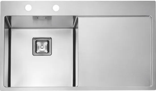 Фото товара: ALVEUS STYLUX 50 L BRS-90, мойка, нерж.сталь, левая (в компл.с сифоном 1133398)