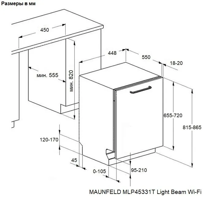 Детальное фото товара: Maunfeld MLP45331T Light Beam Wi-Fi