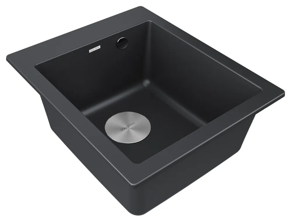 Детальное фото товара: Paulmark KANTE 40, мойка, гранит, черный