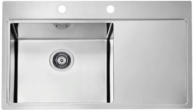 Фото товара: ALVEUS PURE 50L KMB-90, мойка, нержавеющая сталь, левая (в комплекте с сифоном 1127252)