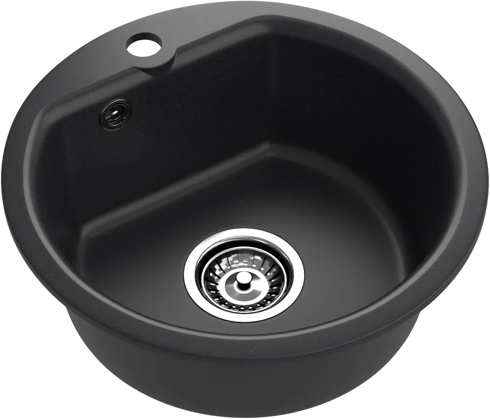 Детальное фото товара: ЭкоМ М-435, мойка, мрамор, черный