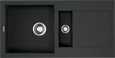 Фото товара: Omoikiri Sakaime 86-2-BL, мойка, гранит, черный