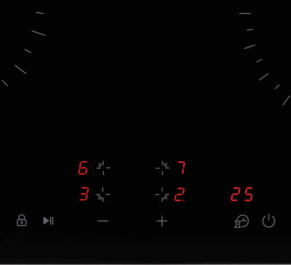 Детальное фото товара: Krona ZAUBER 60 BL TK стеклокерамическая поверхность