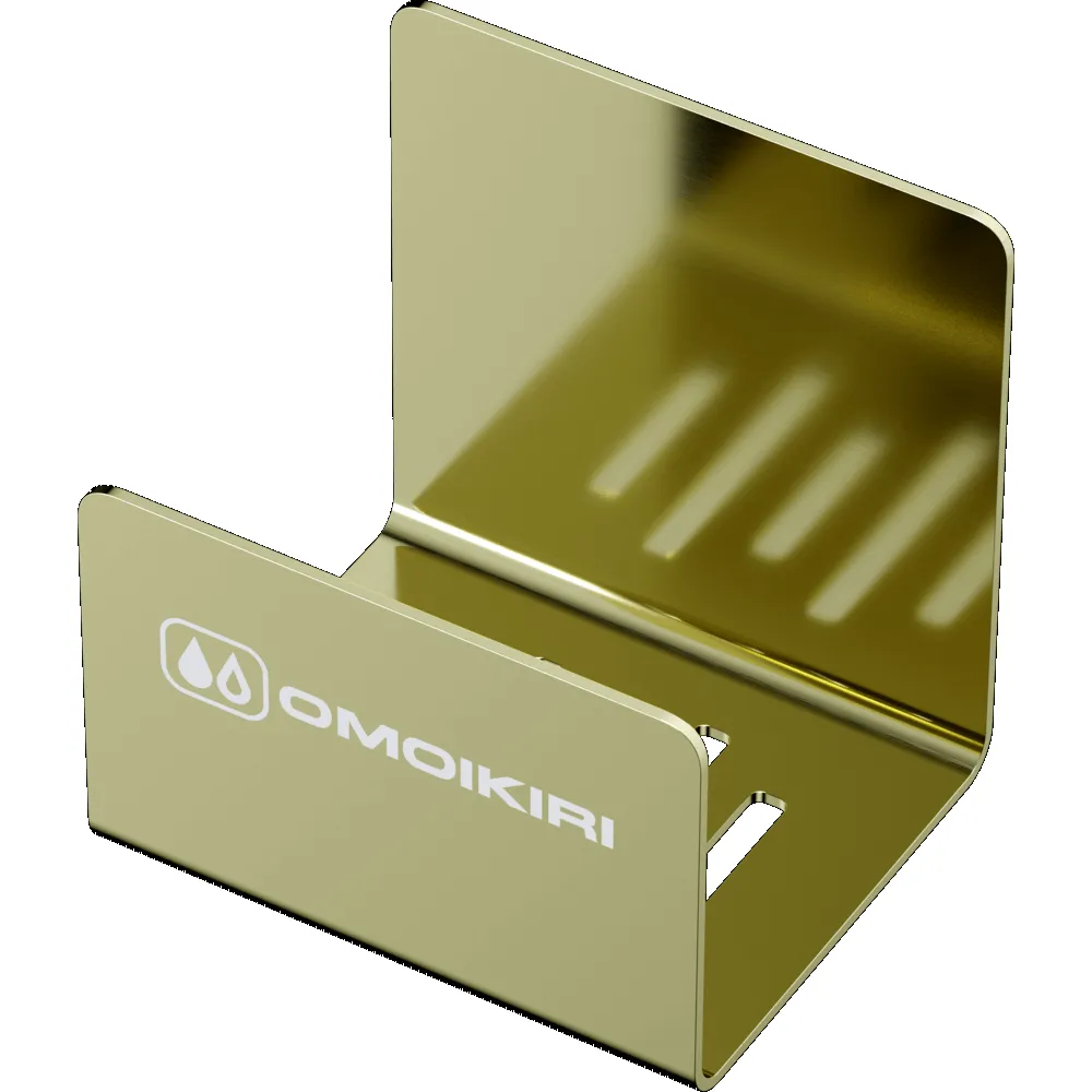 Детальное фото товара: Omoikiri SH-01-LG, держатель для губки, светлое золото