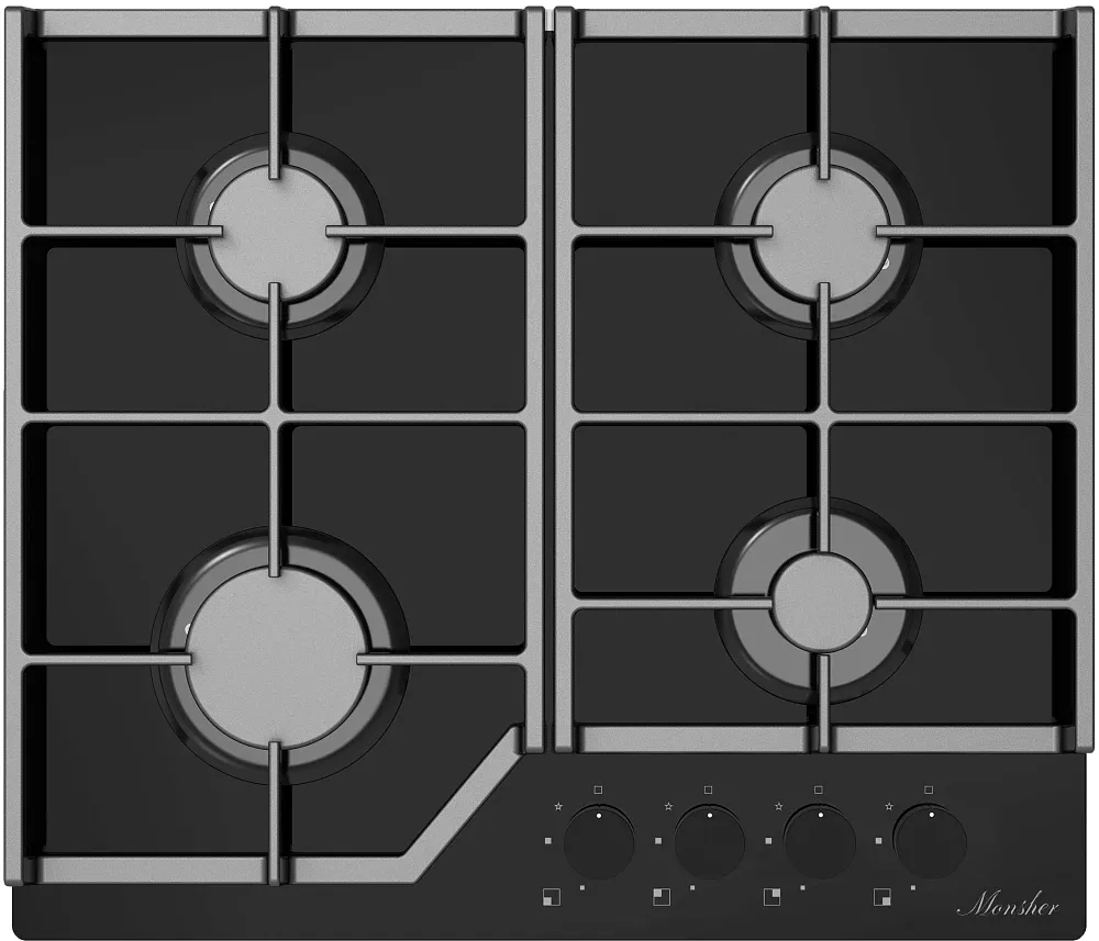 Фото товара: Monsher MGG 62 Noir газовая поверхность