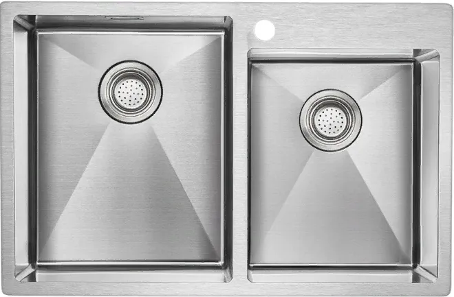 Фото товара: Paulmark KRONER 78/2S, мойка, нержавеющая сталь брашированная