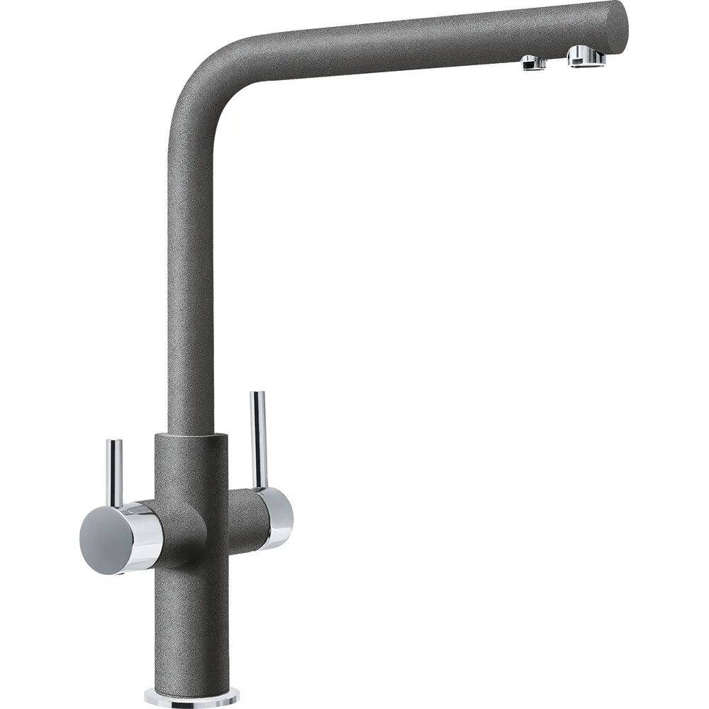 Фото товара: Franke Neptune Clear Water, смеситель, гранит, серый камень
