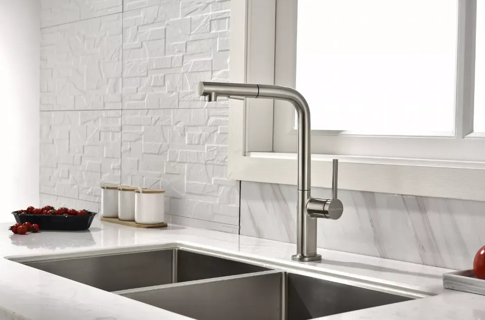 Детальное фото товара: Paulmark NEO, смеситель, брашированная сталь