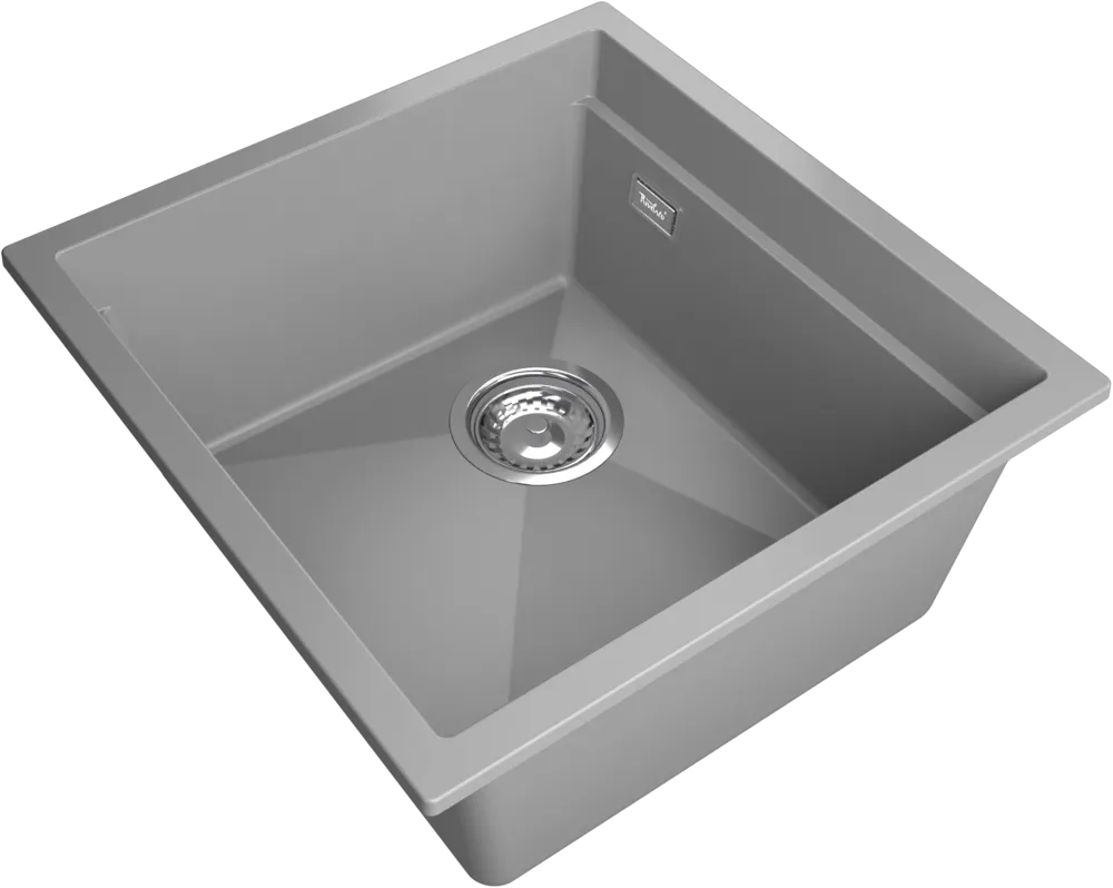 Детальное фото товара: Rivelato LINO LN-454-L grigio metallizz, мойка, гранит, серый металлик