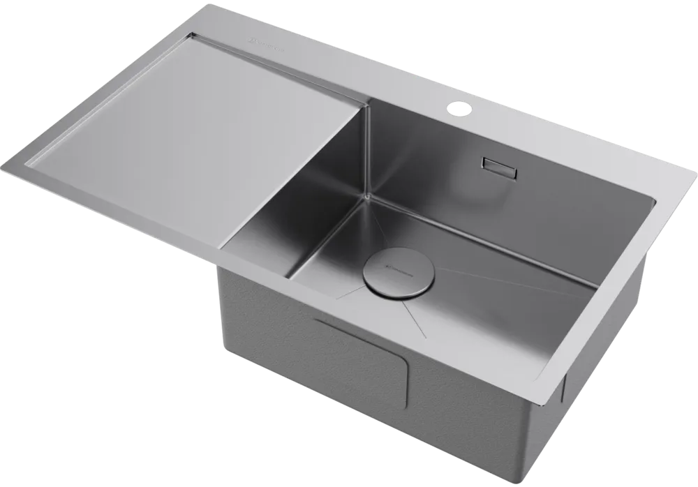 Детальное фото товара: Omoikiri Akisame 86-IN-R Side , мойка, нержавеющая сталь, чаша справа