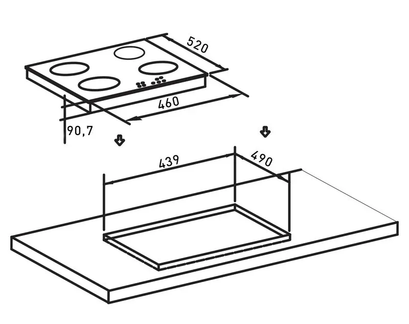 Детальное фото товара: making Oasis everywhere P-3SBM газовая поверхность