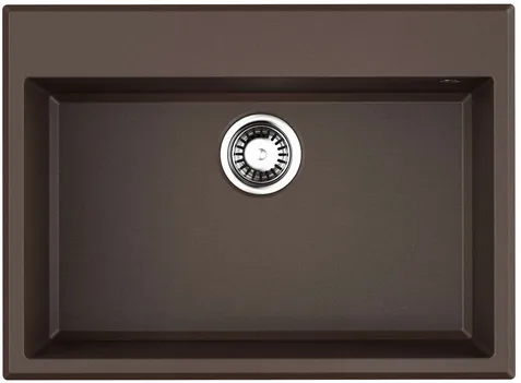 Детальное фото товара: Omoikiri Tedori-68-DC, мойка, гранит, темный шоколад