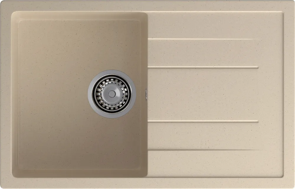 Детальное фото товара: GranFest QUADRO GF-Q-780 L, мойка, мрамор, кашемир