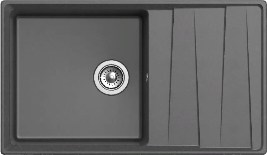 Детальное фото товара: GranFest LEVEL GF-LV-860L, мойка, мрамор, графит