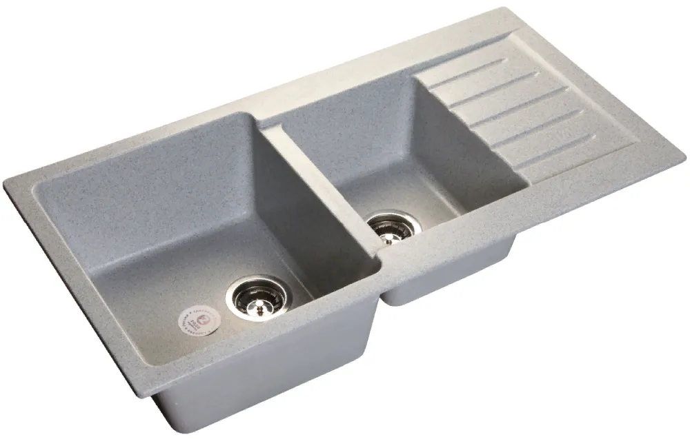 Детальное фото товара: GranFest PRACTIK GF-P-980 KL, мойка, мрамор, серый