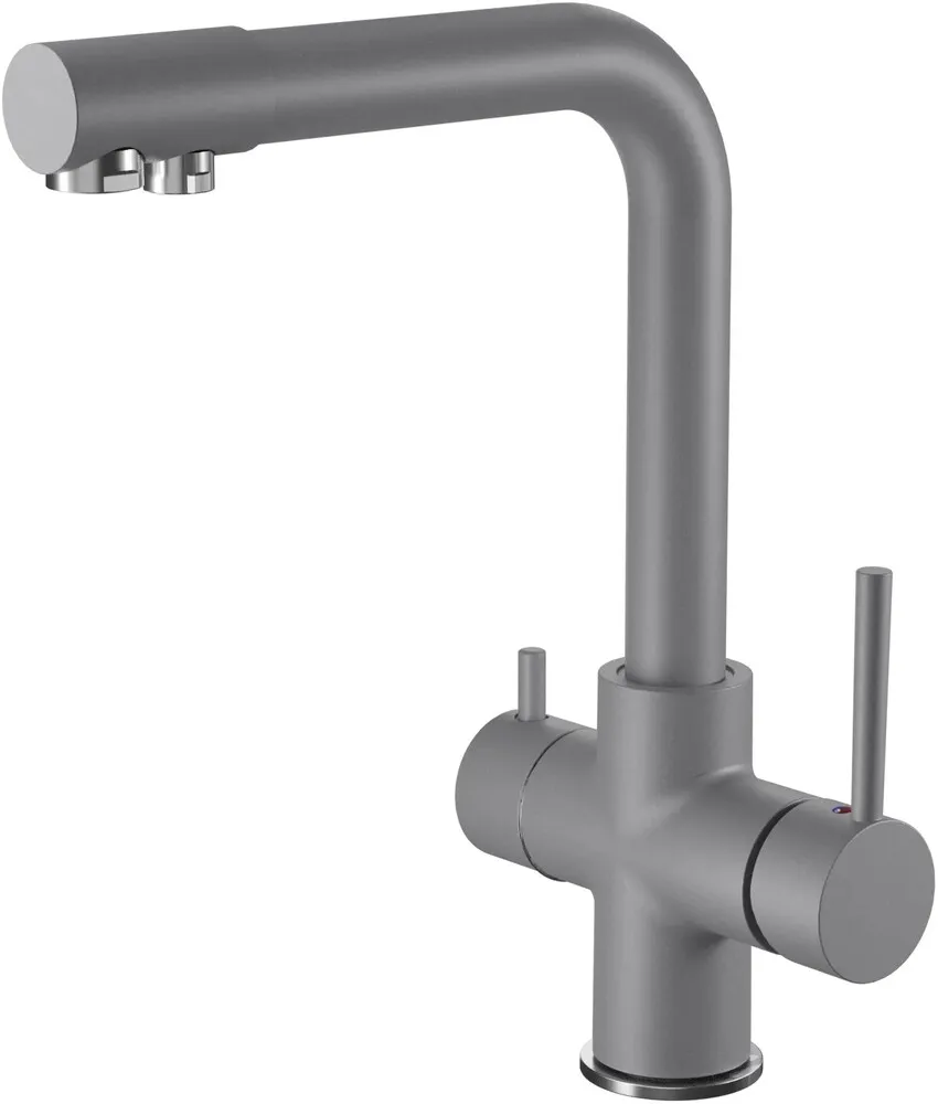 Фото товара: GranFest GF-Z-5423, смеситель, гранит, темно-серый