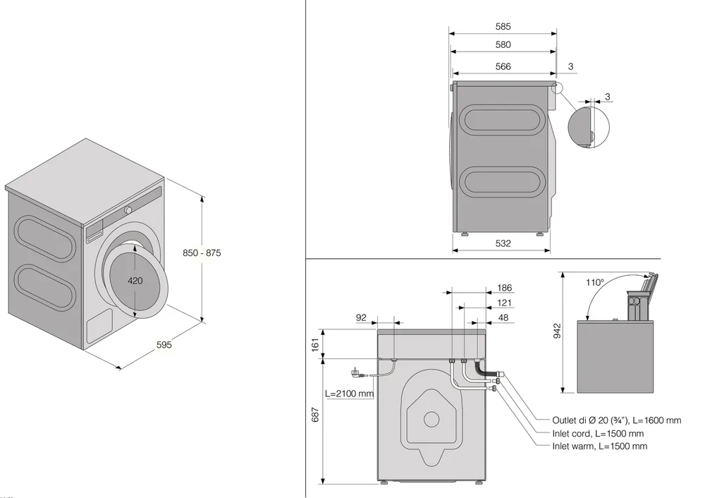 Детальное фото товара: ASKO W4096R.W/3