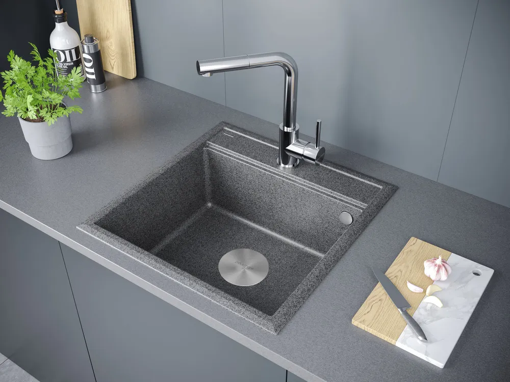 Детальное фото товара: Paulmark STEPIA 50, мойка, гранит, графит