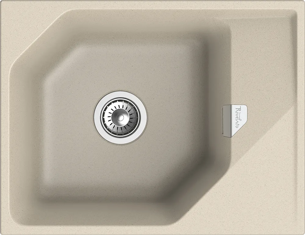Детальное фото товара: Rivelato LOCUS LS-65 beige scuro, мойка, гранит, темно-бежевый