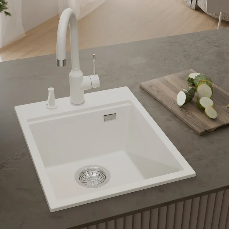 Детальное фото товара: Rivelato TESORO TR-405 brina, мойка, гранит, иней