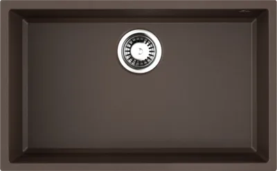 Детальное фото товара: Omoikiri Tedori 66-U-DC, мойка, гранит, темный шоколад