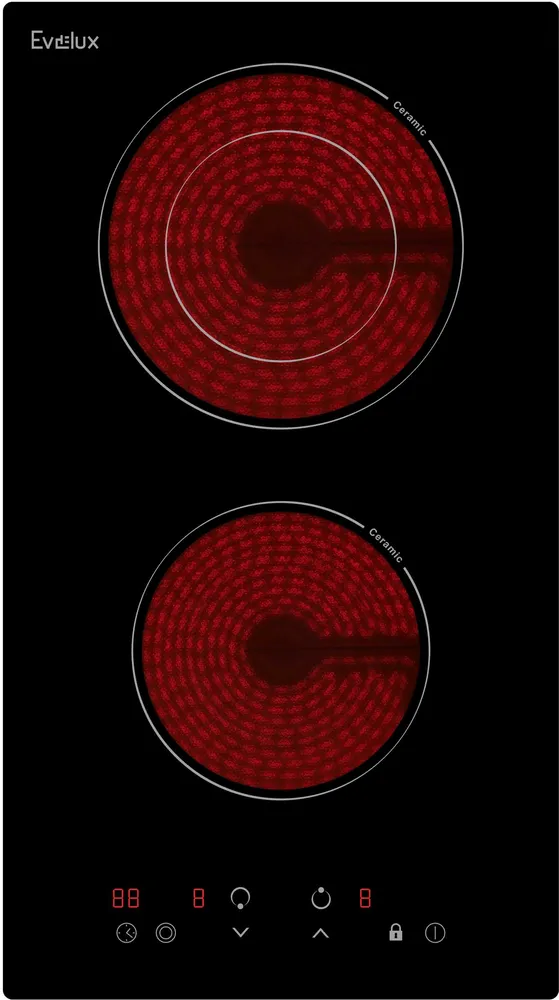 Фото товара: Evelux HEV 321 B стеклокерамическая поверхность