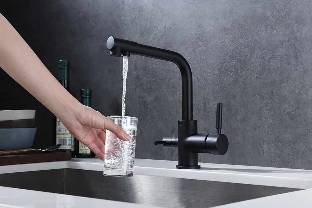 Детальное фото товара: Emar EC-3003N black, смеситель, черный