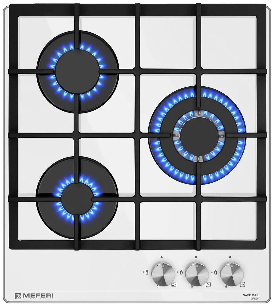 Фото товара: MEFERI MGH453WH GLASS POWER газовая поверхность