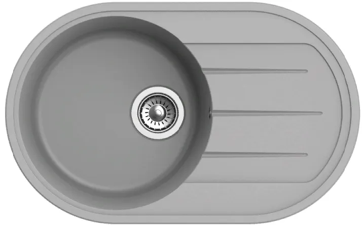 Фото товара: Ewigstein Elegant E- R50F, мойка, гранит серый металлик