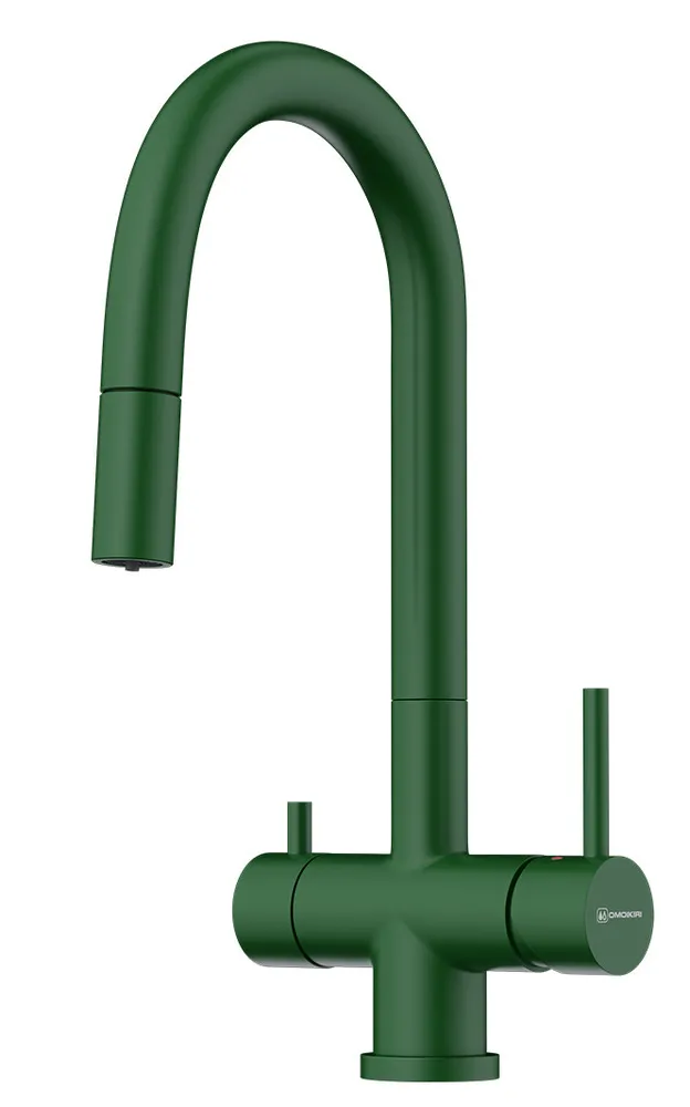 Фото товара: Omoikiri Akita-S RG, смеситель, royal green
