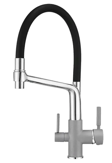 Фото товара: GRANULA 0083 смеситель, гранит, алюминиум