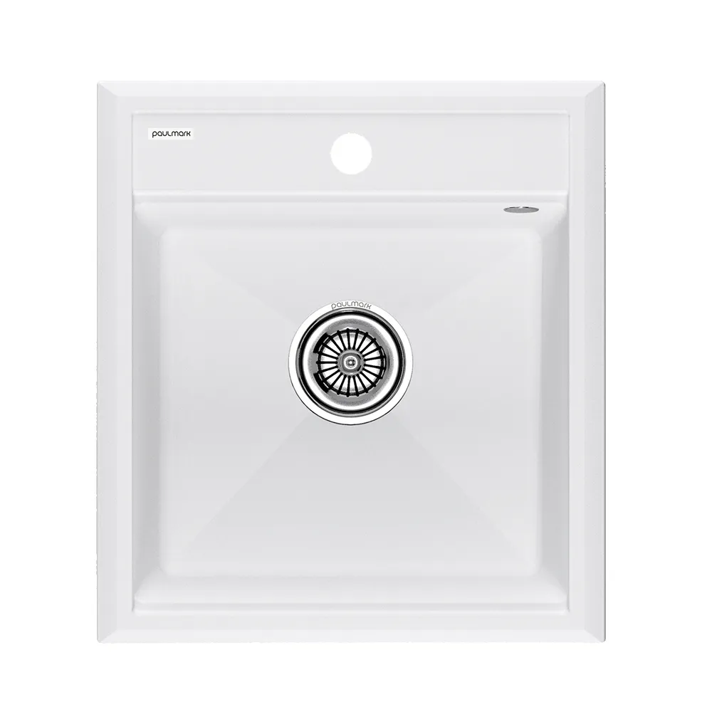 Детальное фото товара: Paulmark STEPIA 45, мойка, гранит, белый