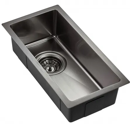 Детальное фото товара: Emar EMB-126A PVD Nano Dark, мойка, вороненая сталь