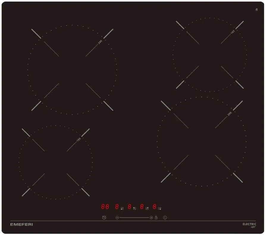 Фото товара: MEFERI MEH604BK LIGHT стеклокерамическая поверхность