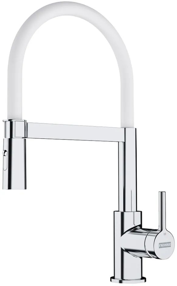 Фото товара: Franke Lina Semi-pro, смеситель, xром/белый