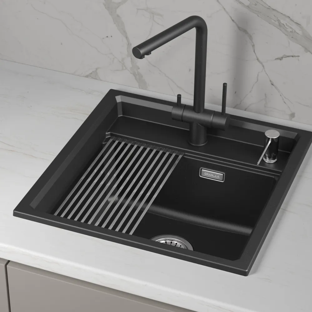Детальное фото товара: GRANULA 5002i мойка, гранит, шварц