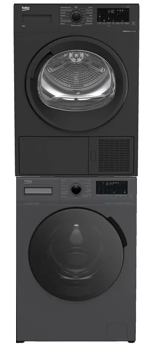 Детальное фото товара: Beko стирка WSPE7H616A + сушка DF7412GB