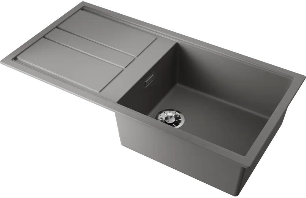 Детальное фото товара: Omoikiri Kitagawa 100-GR, мойка, керамика, leningrad grey