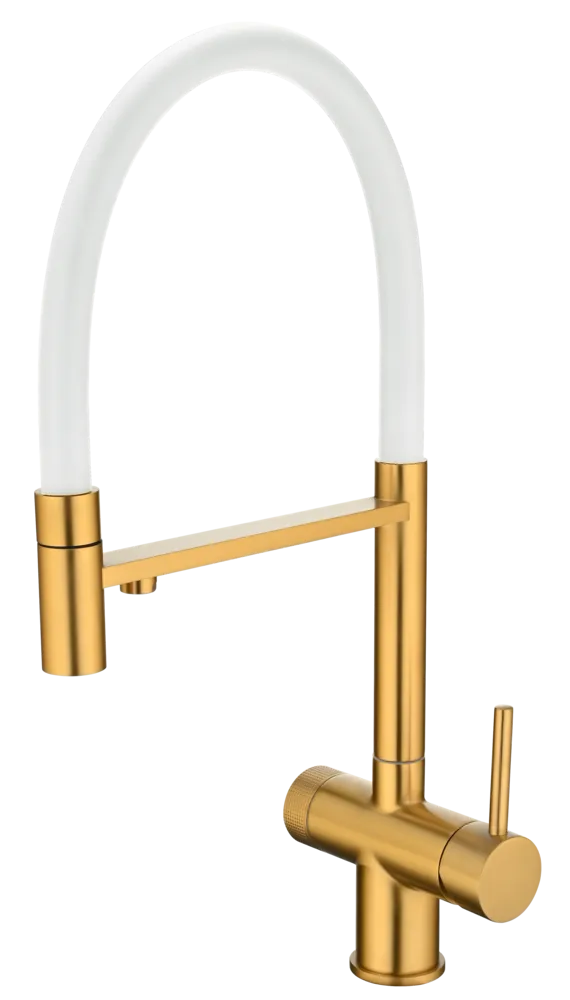 Фото товара: Emar EC-7024WHT PVD Golden, смеситель, золото