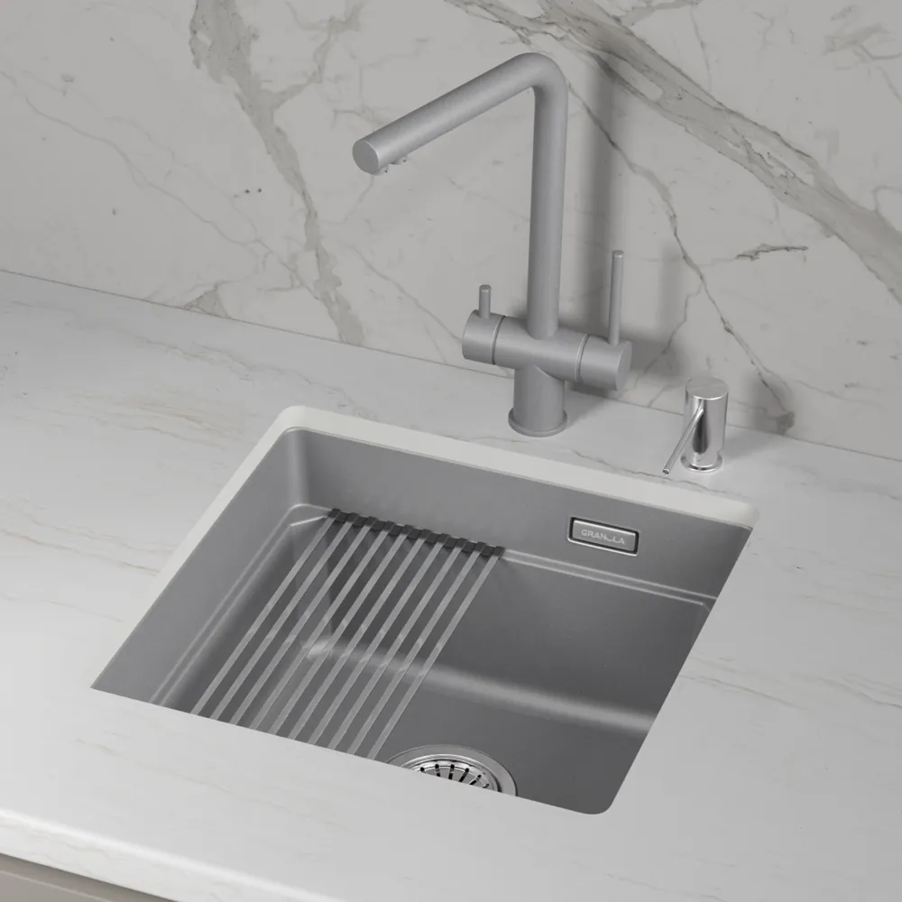 Детальное фото товара: GRANULA 4501iU мойка, гранит, алюминиум