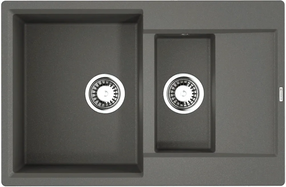 Фото товара: Omoikiri Daisen 78-2T-PL, мойка, гранит, платина