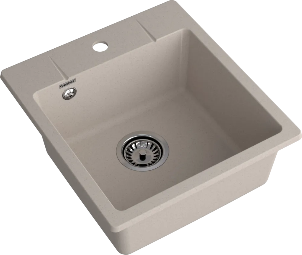 Детальное фото товара: GranFest URBAN 245, мойка, гранит, песочный