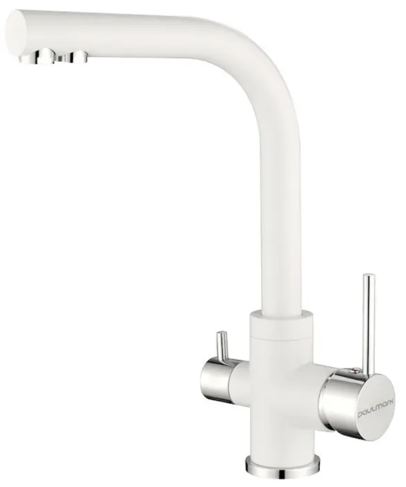 Фото товара: Paulmark ESSEN, смеситель, белый матовый