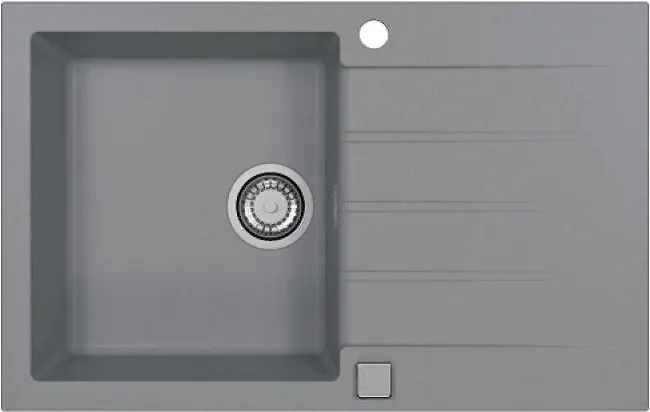 Детальное фото товара: ALVEUS GRANITAL CADIT 20 CONCRETE - G81, мойка, гранит, серый (в комплекте с сифоном 1132823)