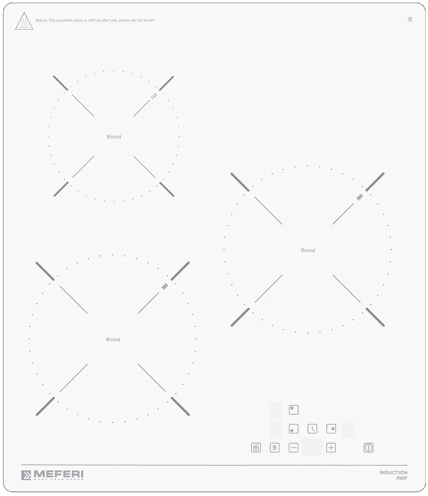 Детальное фото товара: MEFERI MIH453WH POWER индукционная поверхность