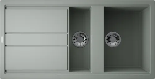 Фото товара: Omoikiri Kitagawa 100-2-WG, мойка, керамика, ветреный зеленый