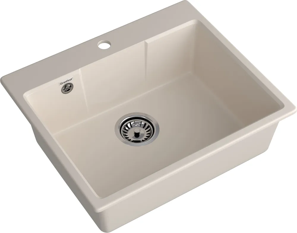 Детальное фото товара: GranFest URBAN GF-UR-658, мойка, гранит, белый