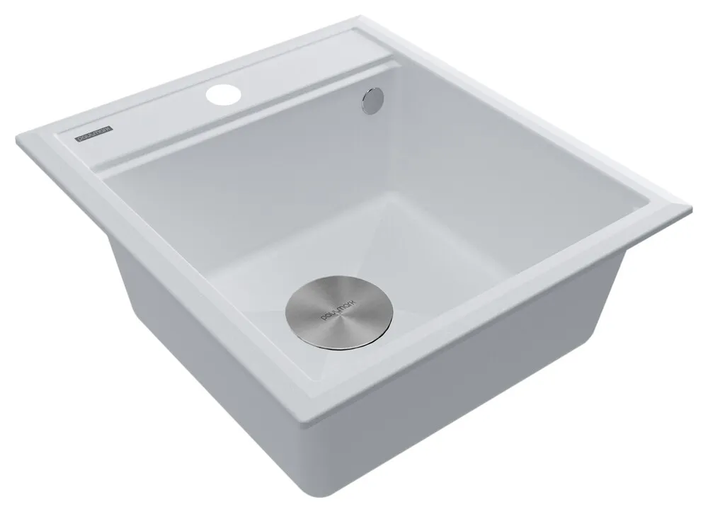 Детальное фото товара: Paulmark STEPIA 45, мойка, гранит, белый
