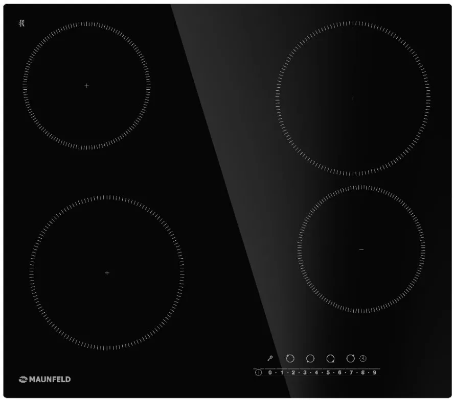 Фото товара: Maunfeld AVCE6044SBK стеклокерамическая поверхность